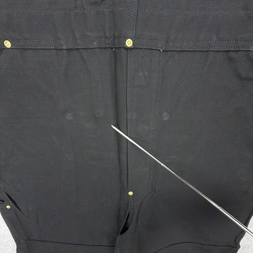 Carhartt Double Knees Duck Bibs Overalls Mens 40x32 R01 BLK Black NWT NOS READ‎